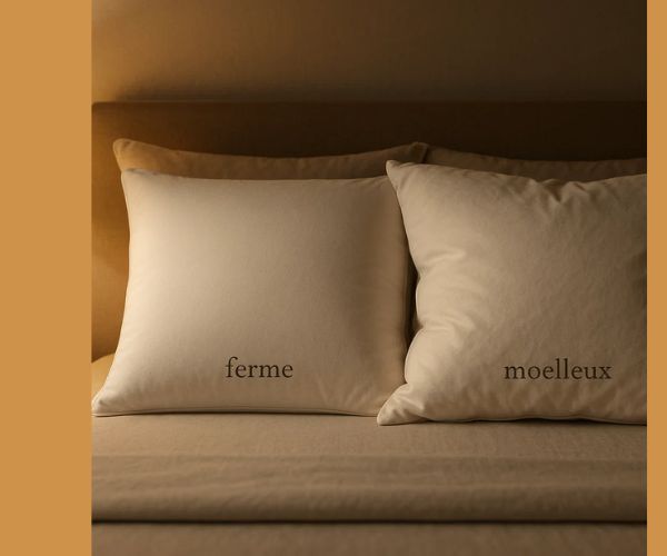 Comparatif visuel oreiller ferme vs moelleux pour bien choisir